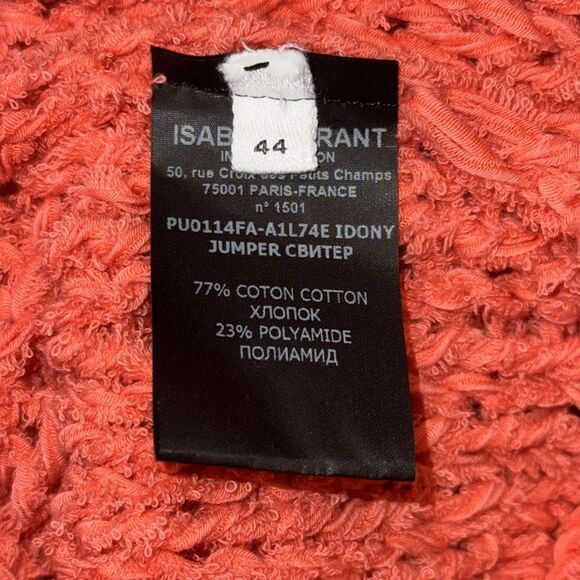 NWT Marant ÉTOILE Loose Knot Hoodie Sweater Coral XL / Fr 44 - Picture 11 of 13